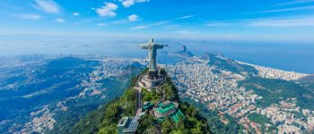 Aerial-View-Of-Christ-The-Redeemer-In-Rio-de-Janeiro-Brazil