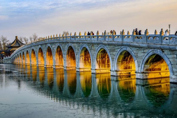 تصویری از پل ورودی کاخ تابستانی پکن در چین