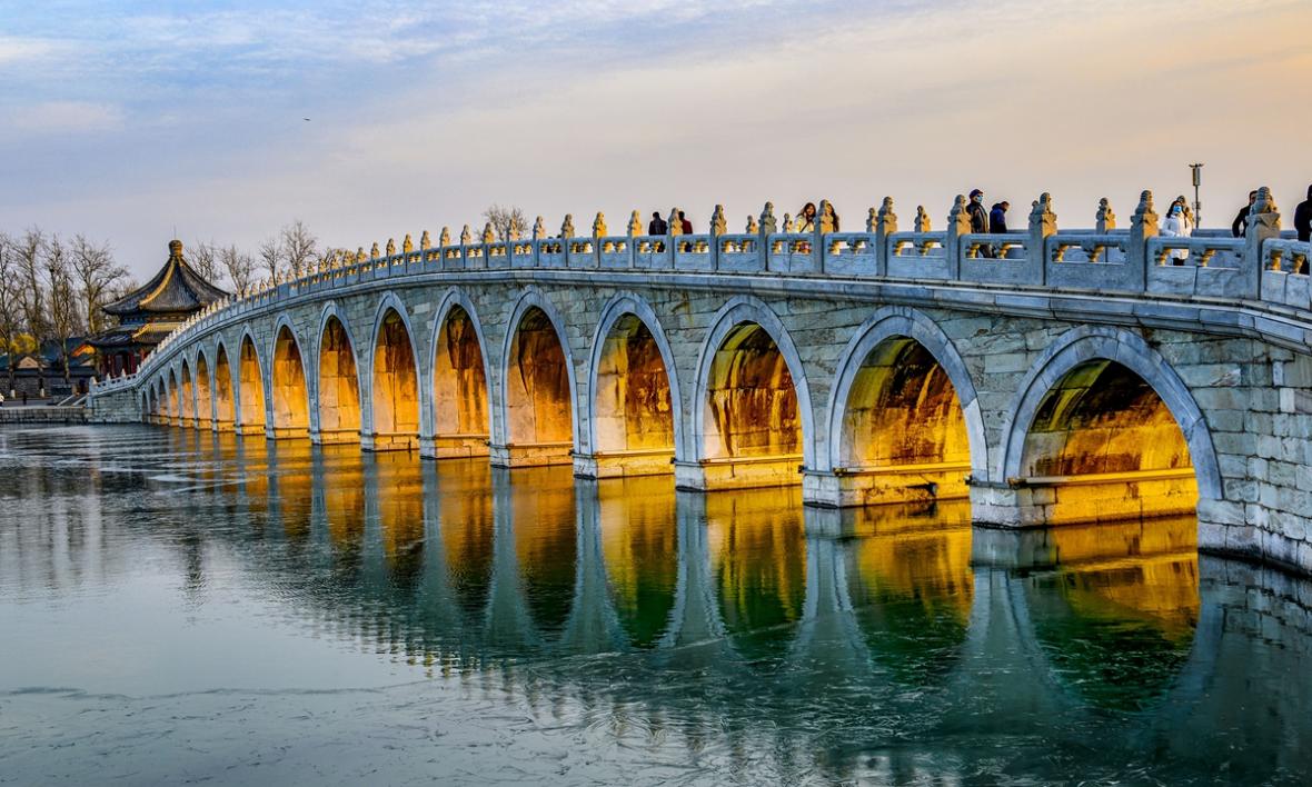 تصویری از پل ورودی کاخ تابستانی پکن در چین